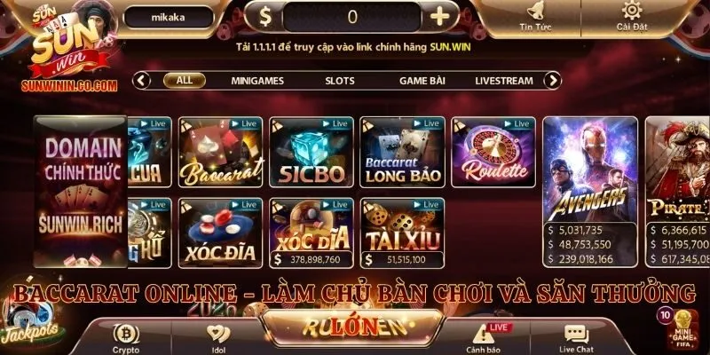 Baccarat Online  - Làm Chủ Bàn Chơi Và Săn Thưởng Lớn