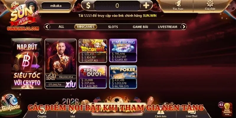 Các điểm nổi bật khi tham gia nền tảng