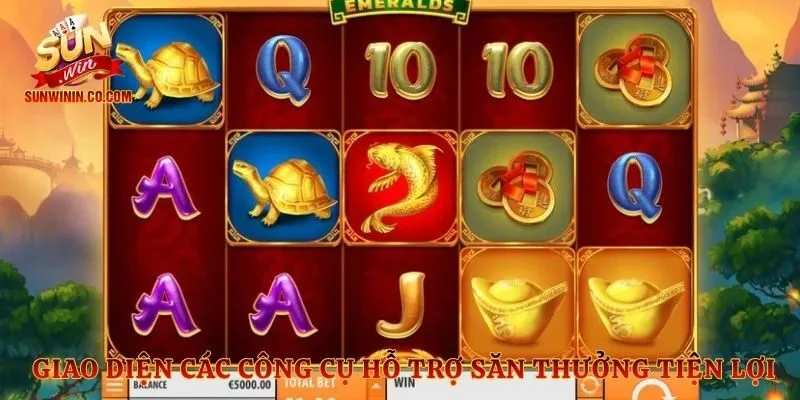 Giao diện các công cụ hỗ trợ săn thưởng tiện lợi