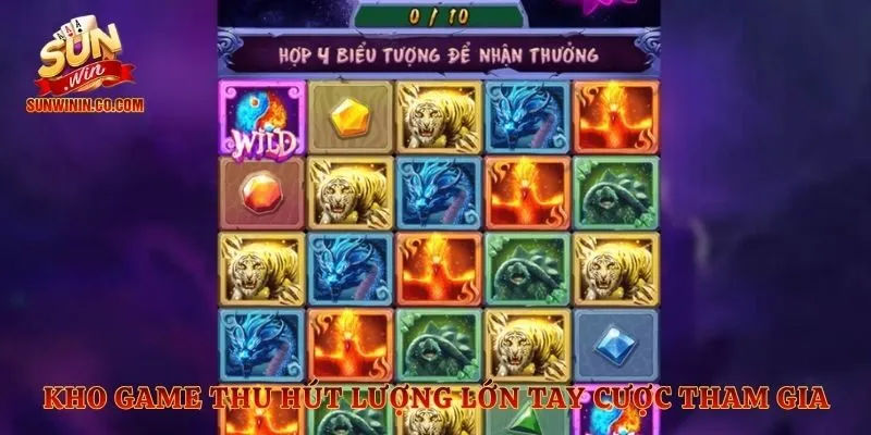 Kho game thu hút lượng lớn tay cược tham gia