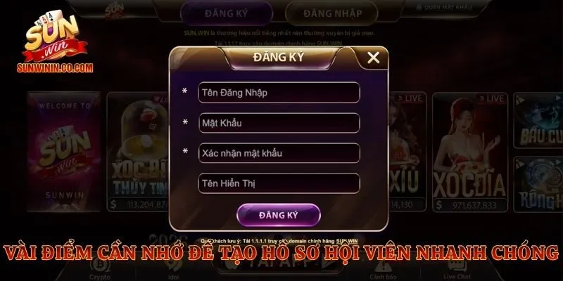 Vài điểm cần nhớ để tạo hồ sơ hội viên nhanh chóng